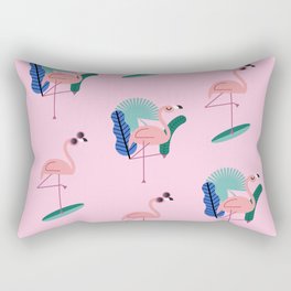 Chic flamingo in the tropical Rectangular Pillow