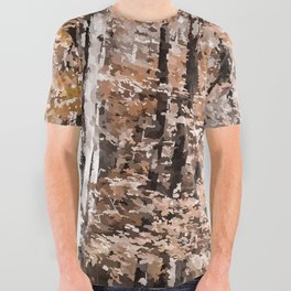 Amber fall deciduous forest All Over Graphic Tee
