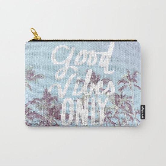 Good Vibes Only (palm trees) Carry-All Pouch