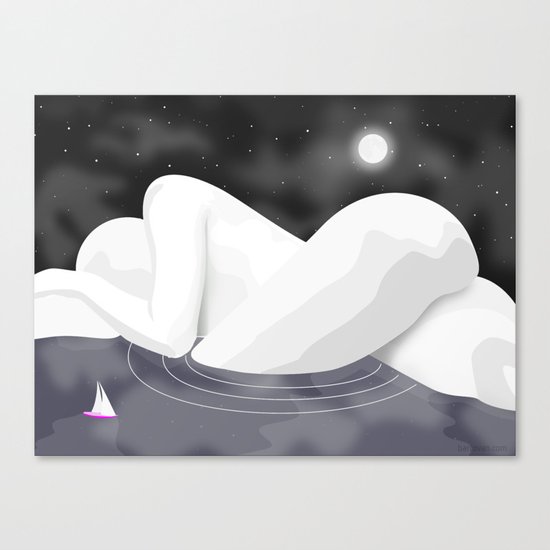 Nudescape 01 Canvas Print