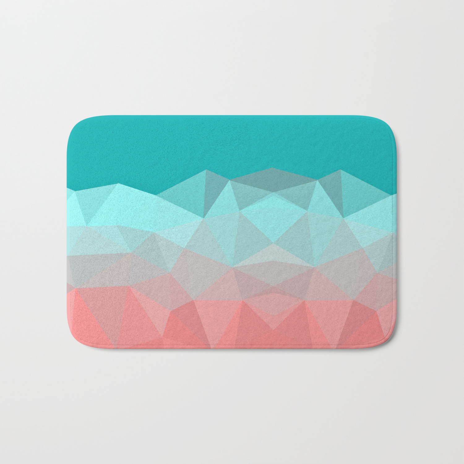 coral colored bath rugs
