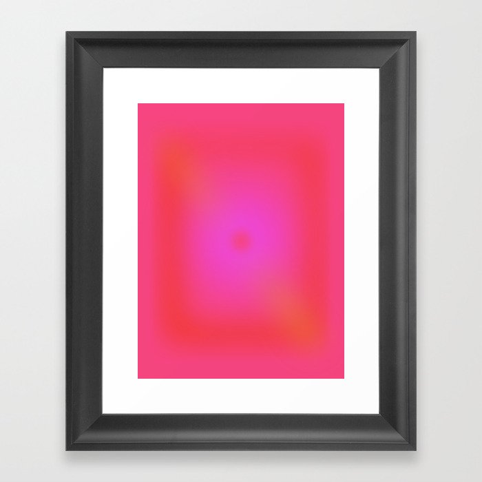 Kind Energy Aura | Trendy Gradient Framed Art Print