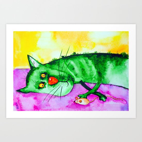 Lazy Art Print