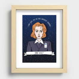 Dana Scully Recessed Framed Print