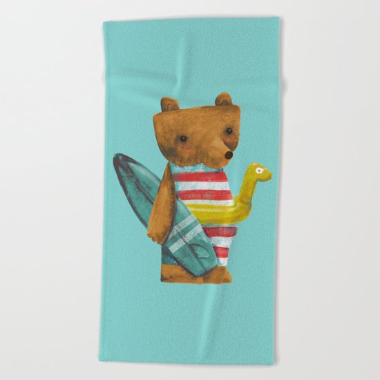 Summer Bear Beach Towel