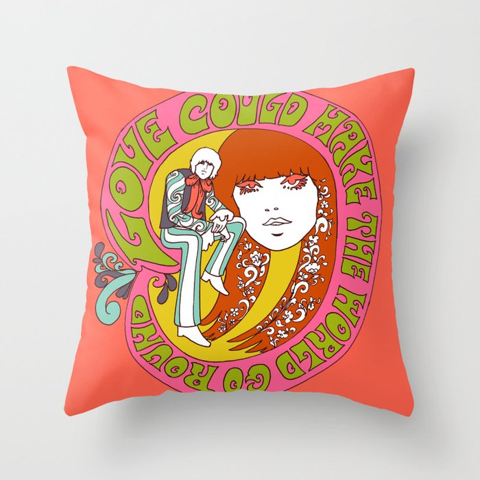 Love Could Make The World Go Round Throw Pillow By Dawn Aquarius