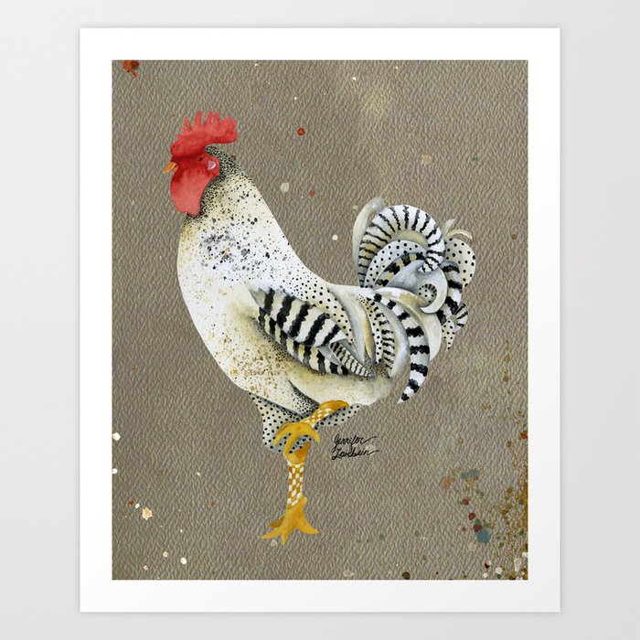 Rooster Wallace Art Print