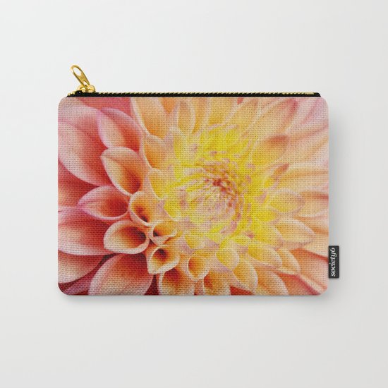Light pink Dahlia #3 Carry-All Pouch