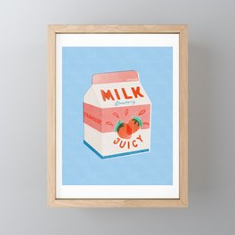 Strawberry Milk Framed Mini Art Print