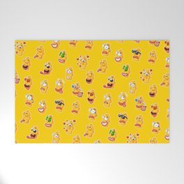 Cheerful head yellow Welcome Mat