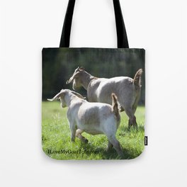 Two Goats Walking Tote Bag