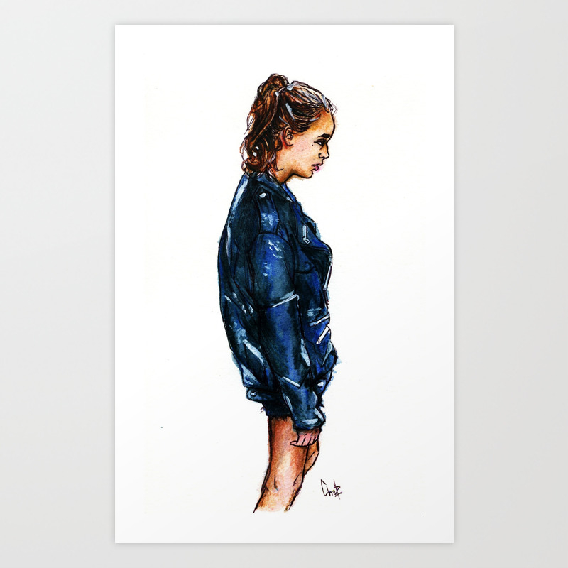 Tumblr Girl Art Print By Fridayshow Society6