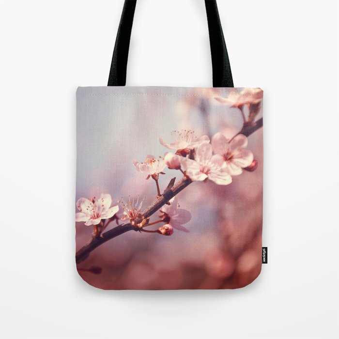 Joyful Pixie Cherry Blossom Tote Bag by Juliana RW | Society6