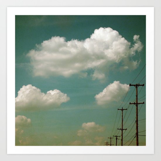Electric Blue Art Print