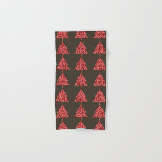 Christmas Tree brown Hand & Bath Towel