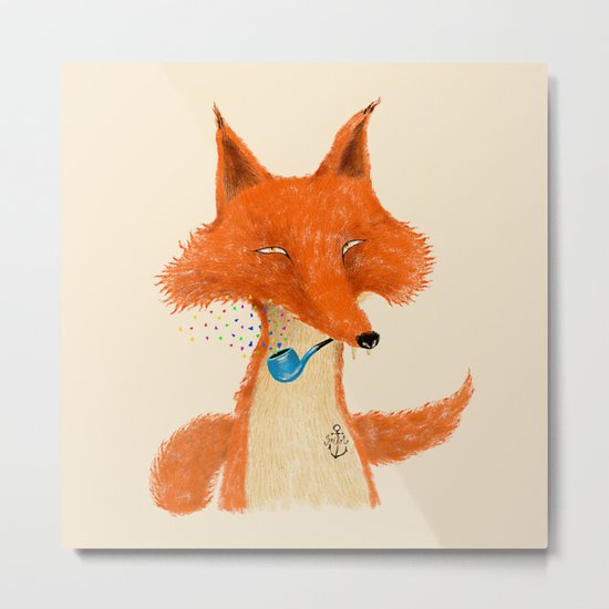 Fox III Metal Print