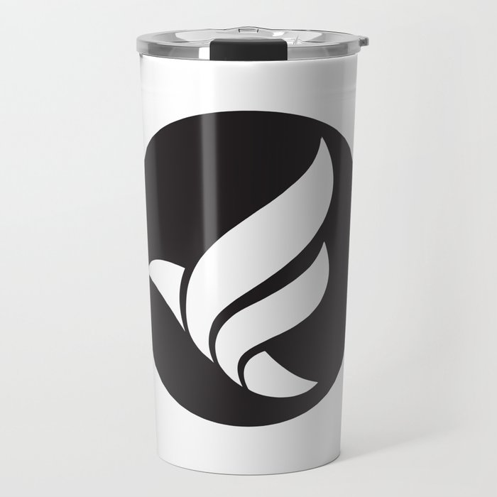 Lfn B W Logo Travel Mug By Lafemmenouvelle Society6