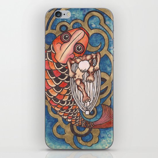 old fisherman iPhone & iPod Skin
