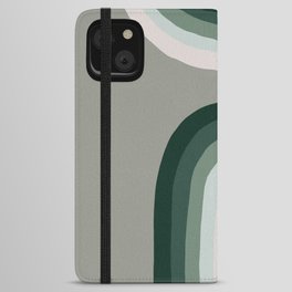 Green Rainbows - Minimal design iPhone Wallet Case