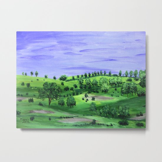 Green Hill Metal Print