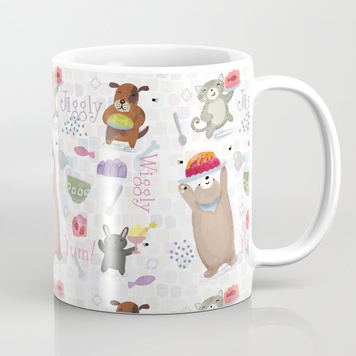Bunny Dog Bear Cat Jello Treats Coffee Mug