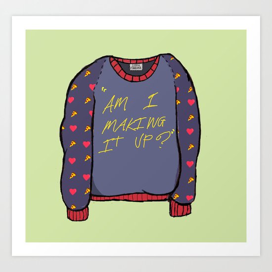 Making It Up Art Print