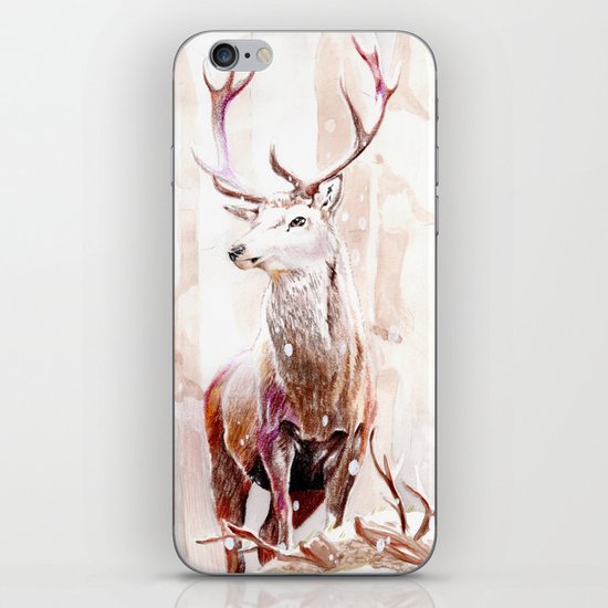 Winter Deer iPhone Skin