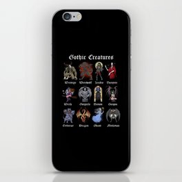 Gothic Mythical Creatures iPhone Skin