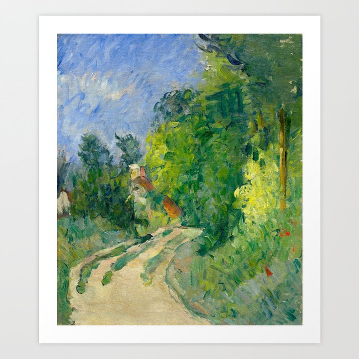 Bend in the Road through the Forest by Paul Cézanne Art Print