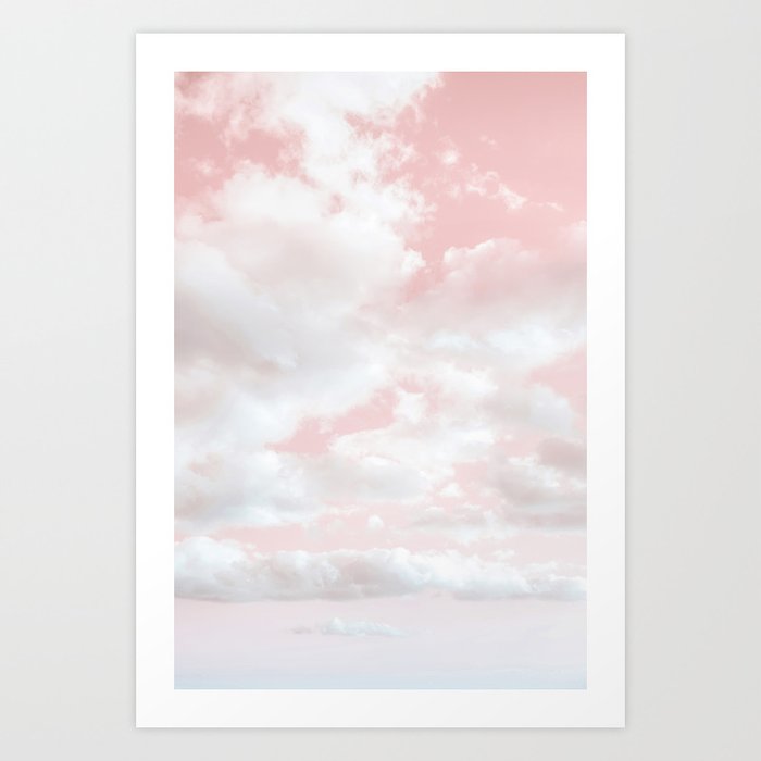 Pink Sky | Landscape Photography | At the Beach | Seascape  Art Print