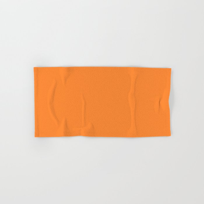 Dunn Edwards 2019 Trending Colors Bright Mango (Tropical Orange / Bright Orange) DE5195 Solid Color Hand & Bath Towel