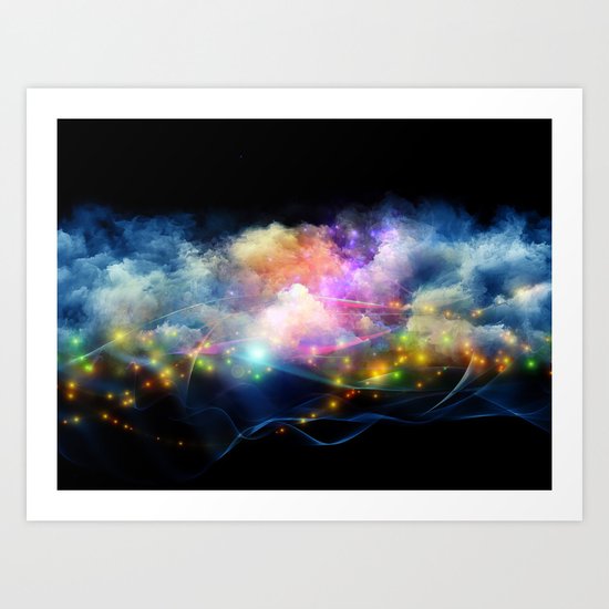 Space Clouds Art Print