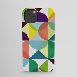 Geometric Pattern 3 (colorful circles) iPhone Case