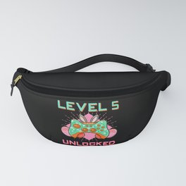 5 Year Old Level Unlock Gamer Game Easter Sunday Fanny Pack