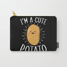 I'm A Cute Potato Lover Spud Life Vegan Fries Tater Tots Carry-All Pouch | Veggies, Potatolover, Kawaiipotato, Potatoeater, Graphicdesign, Potatoes, Potatochips, Potatoaddict, Potatooutfit, Potatoqueen 