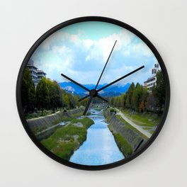 Kamo River Wall Clock