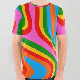Abstract psychedelic LSD pattern  All Over Graphic Tee