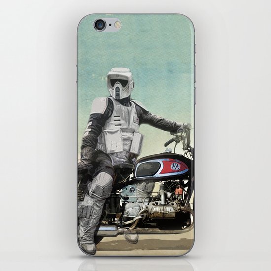 Looking for the drones, Scout Trooper Motorbike iPhone & iPod Skin