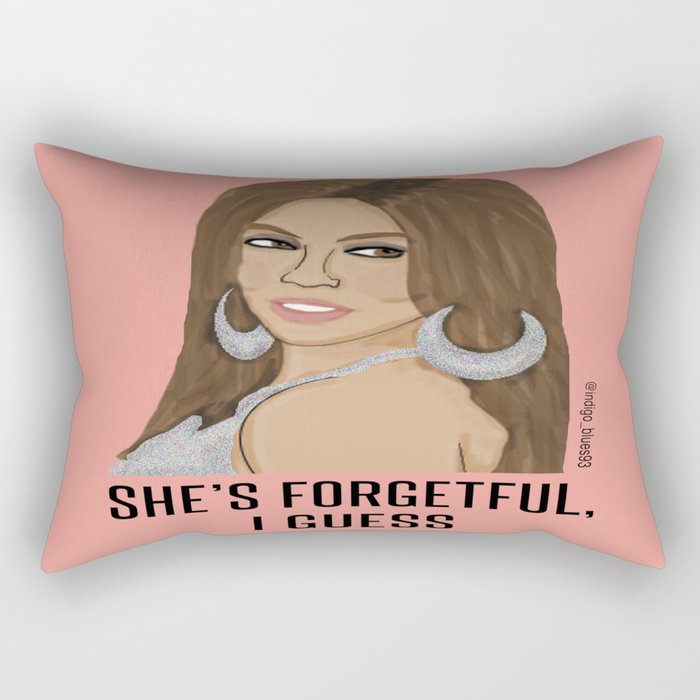 She's Forgetful, I Guess. Rectangular Pillow