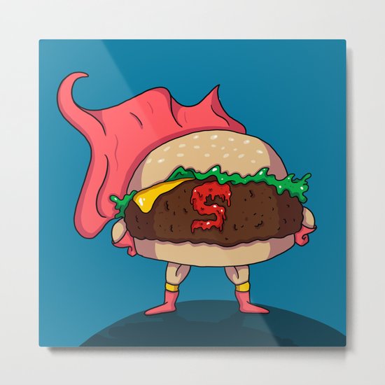 Hamburger Heroes Metal Print