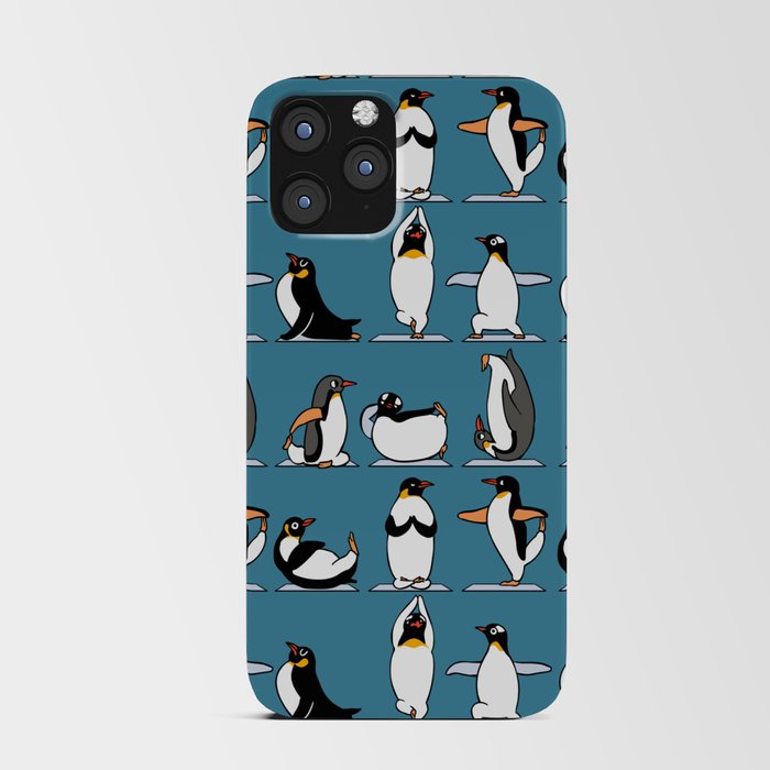 Penguin Yoga iPhone Card Case