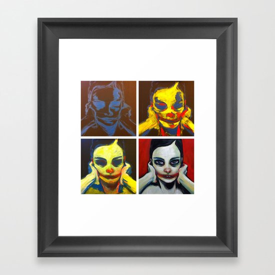 Process 01 (smile, darn ya, smile) Framed Art Print