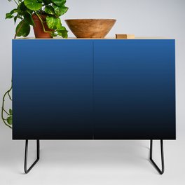 BLACK & NAVY GRADIENT. Dark Blue Ombre Pattern Credenza