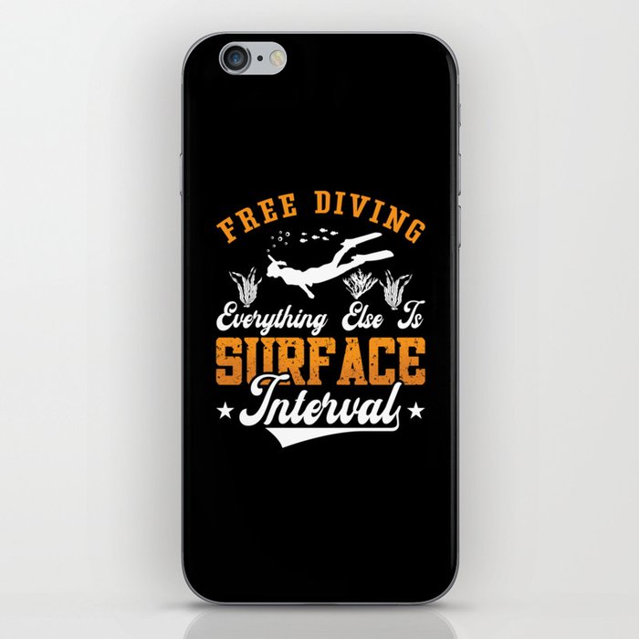 Free Diving Everything Else Is Ocean Freediver iPhone Skin