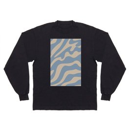 18 Abstract Liquid Swirly Shapes 220725 Valourine Digital Design Long Sleeve T-shirt
