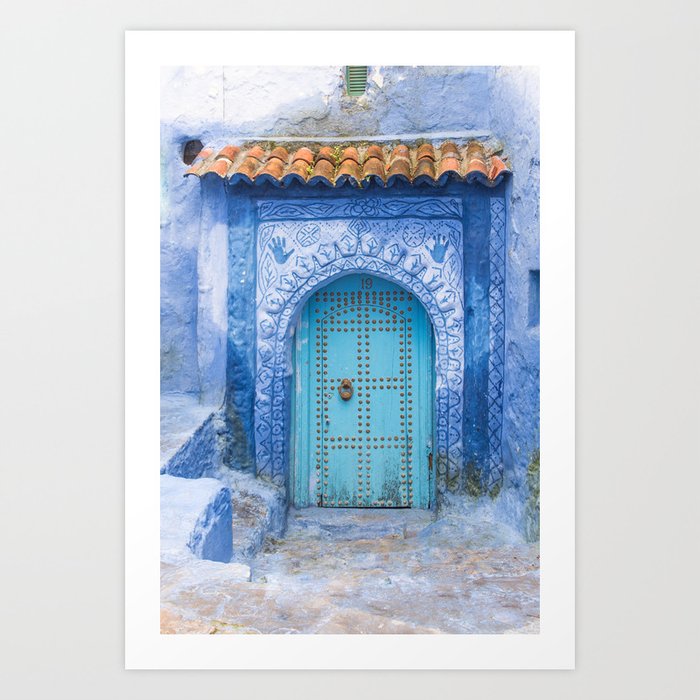 Blue City No. 19, Morocco Art Print