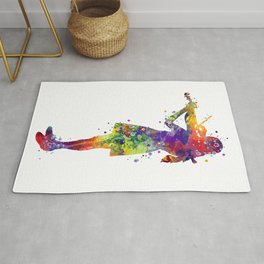 Violinist Girl Watercolor Gift Rug