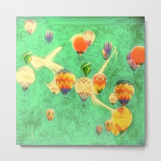 Balloon Love: up up and away Metal Print