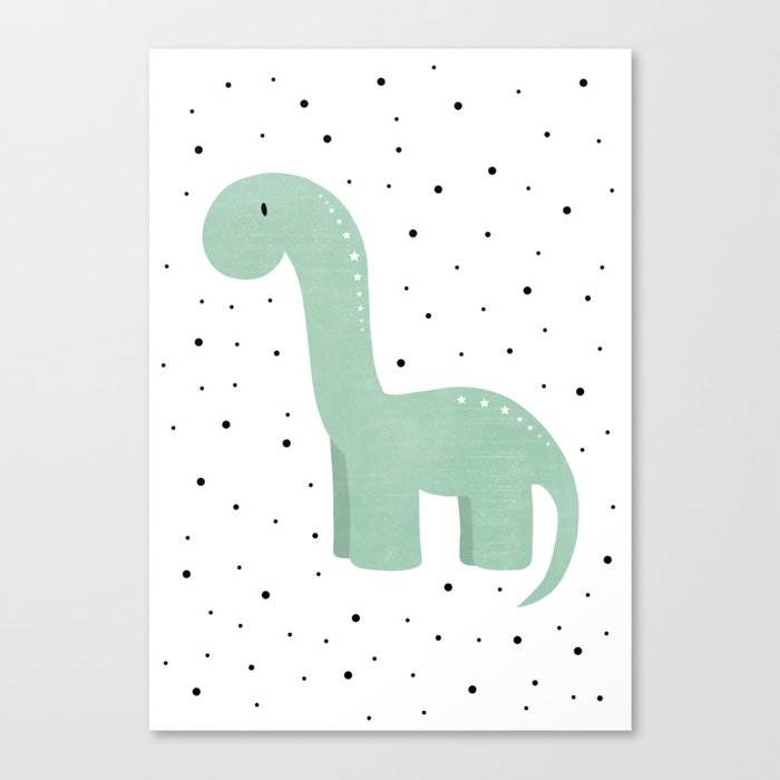 little brachiosaurus Canvas Print