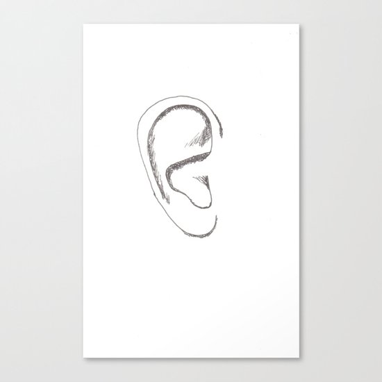 an earful Right Canvas Print